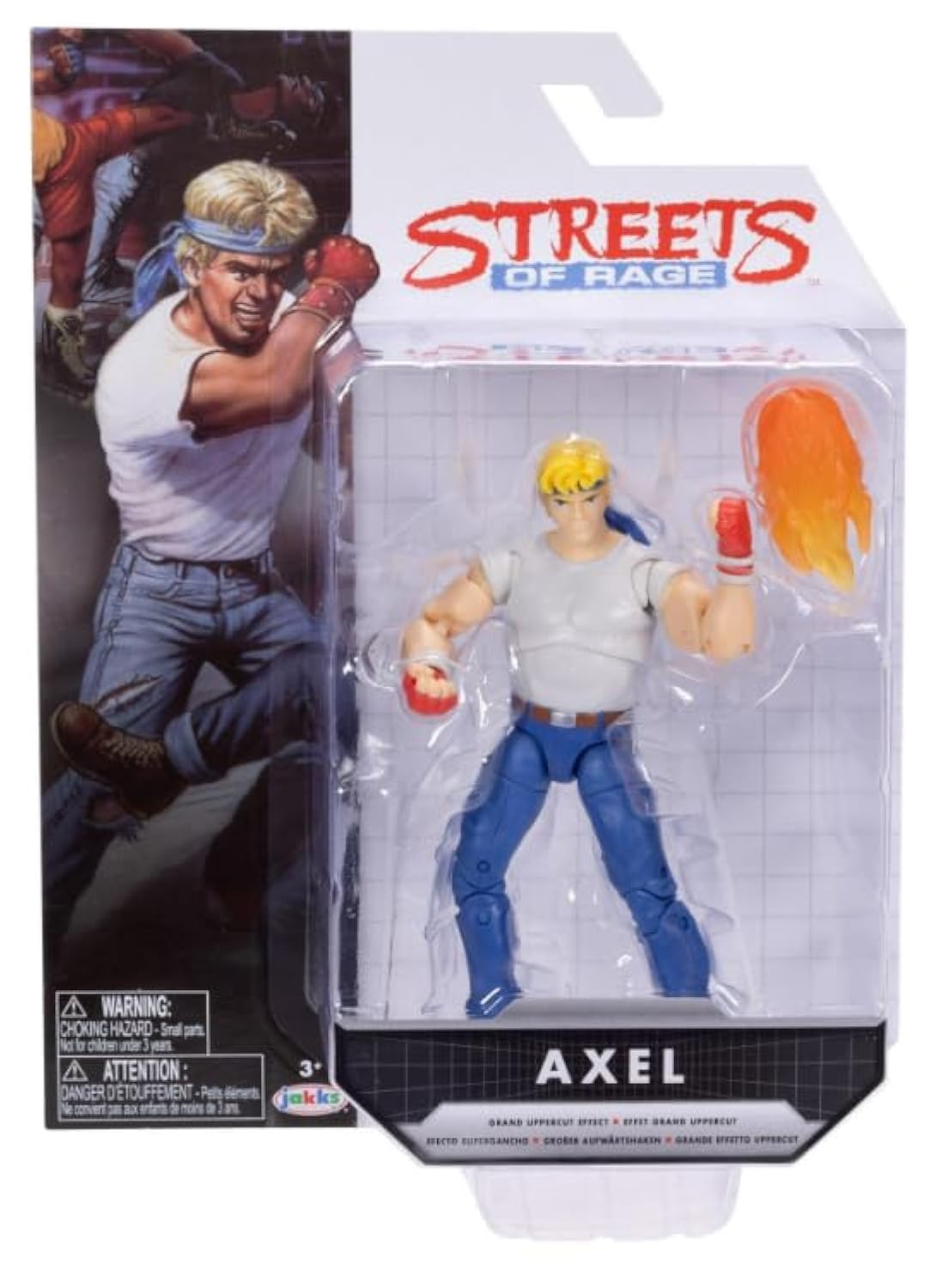 JAKKS Pacific Streets of Rage Axel 5-inch Action Figure – Grand Uppercut, 24 Points of Articulation