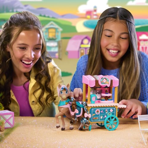 Wild Manes Cocoa’s Bakery Café Cart Playset – Cocoa Horse Doll & Accessories by JAKKS Pacific