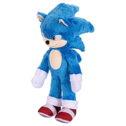 JAKKS Pacific Sonic 3 The Hedgehog Deluxe Plush 33cm – Official Sega Licensed