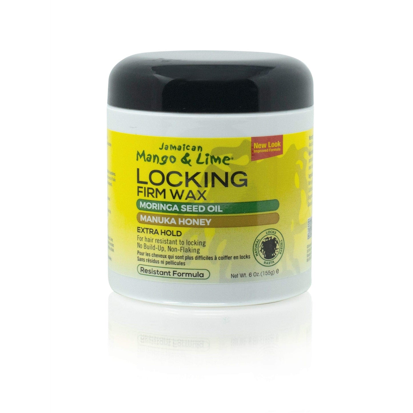 Jamaican Mango & Lime Locking Firm Wax – Extra Hold for Resistant Hair (6 oz, Pack of 2)