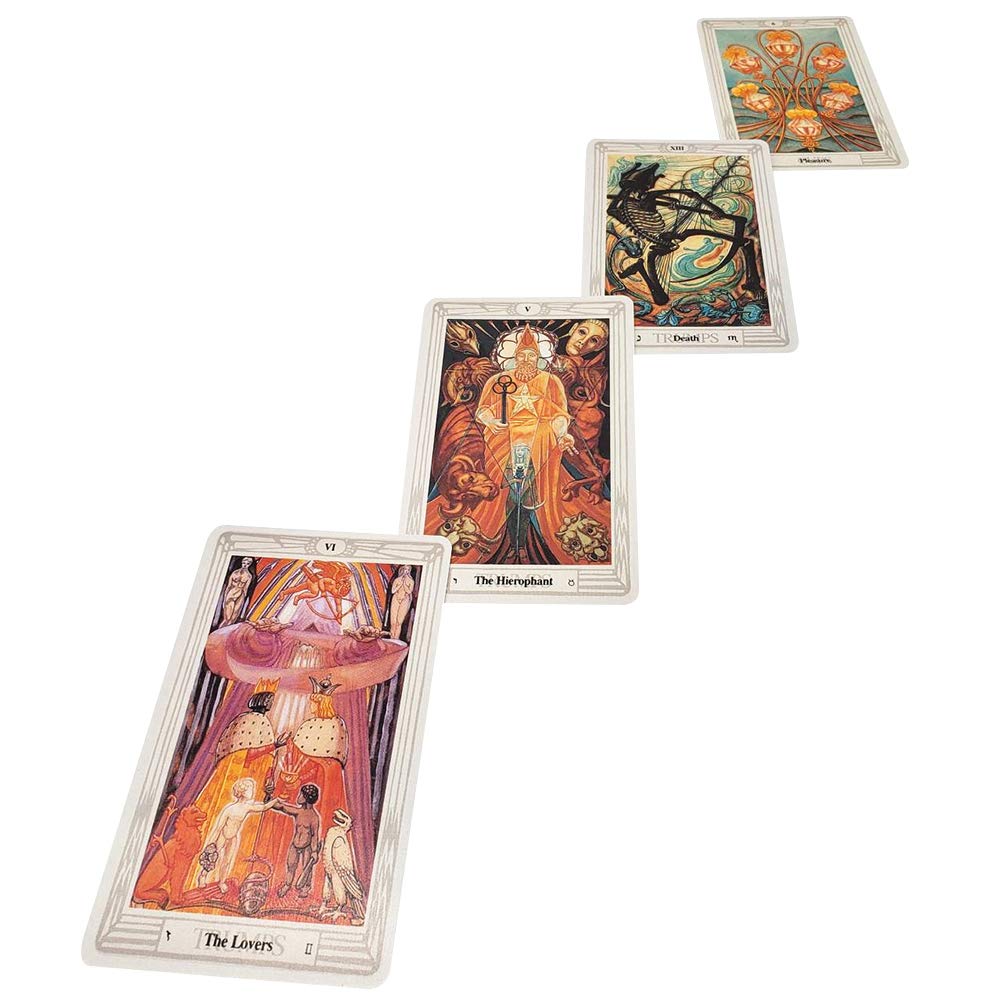 Jamron 78-Pcs Tarot Cards Deck Thoth – English Edition | Divination Game