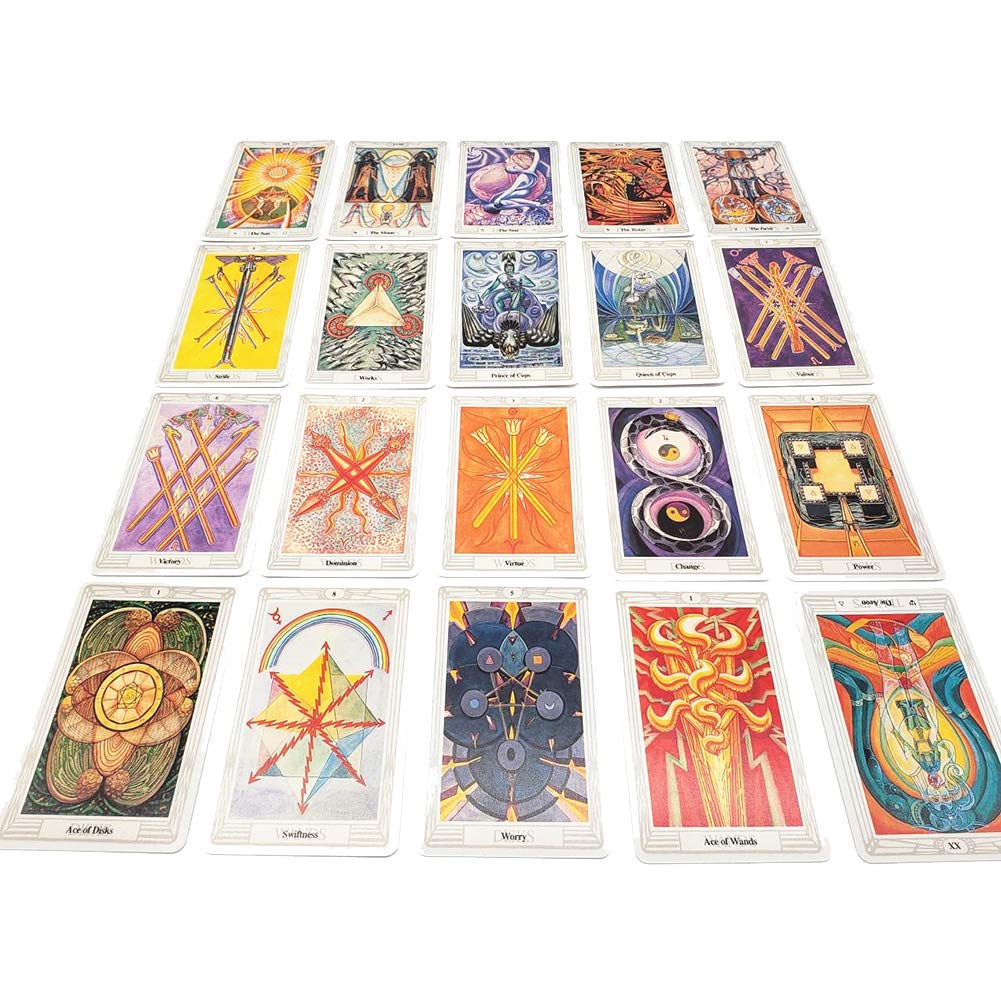 Jamron 78-Pcs Tarot Cards Deck Thoth – English Edition | Divination Game