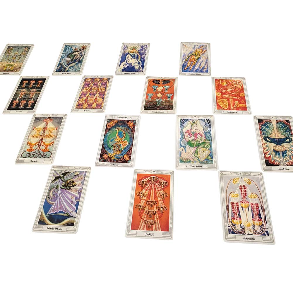 Jamron 78-Pcs Tarot Cards Deck Thoth – English Edition | Divination Game