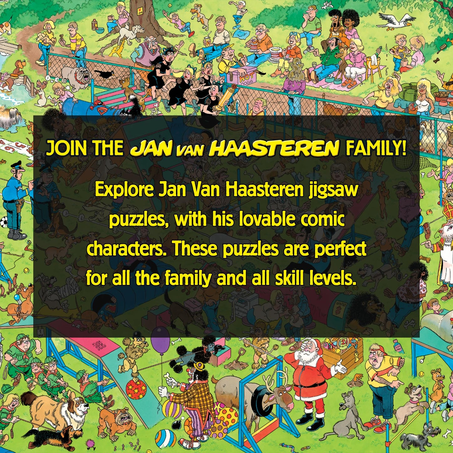 Jan van Haasteren Dog Parkour 1000-Piece Puzzle • 68 x 49 cm • 100% Recycled Cardboard