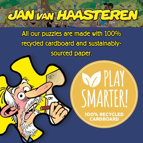 Jan van Haasteren Dog Parkour 1000-Piece Puzzle • 68 x 49 cm • 100% Recycled Cardboard