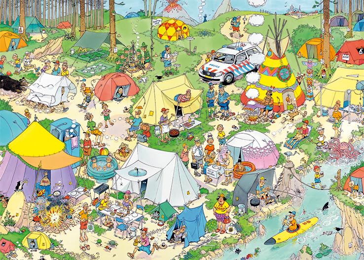 Jan Van Haasteren 19086 Camping in the Forest 1000-Piece Puzzle