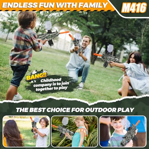 JANNIRESS Electric Gel Ball Blaster Green – Eco-Friendly Automatic Outdoor Toy