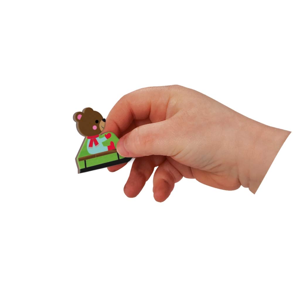 Janod MagnetiBook 120-Piece Magnetic 4 Seasons Game | Travel Case Included | Ages 3+