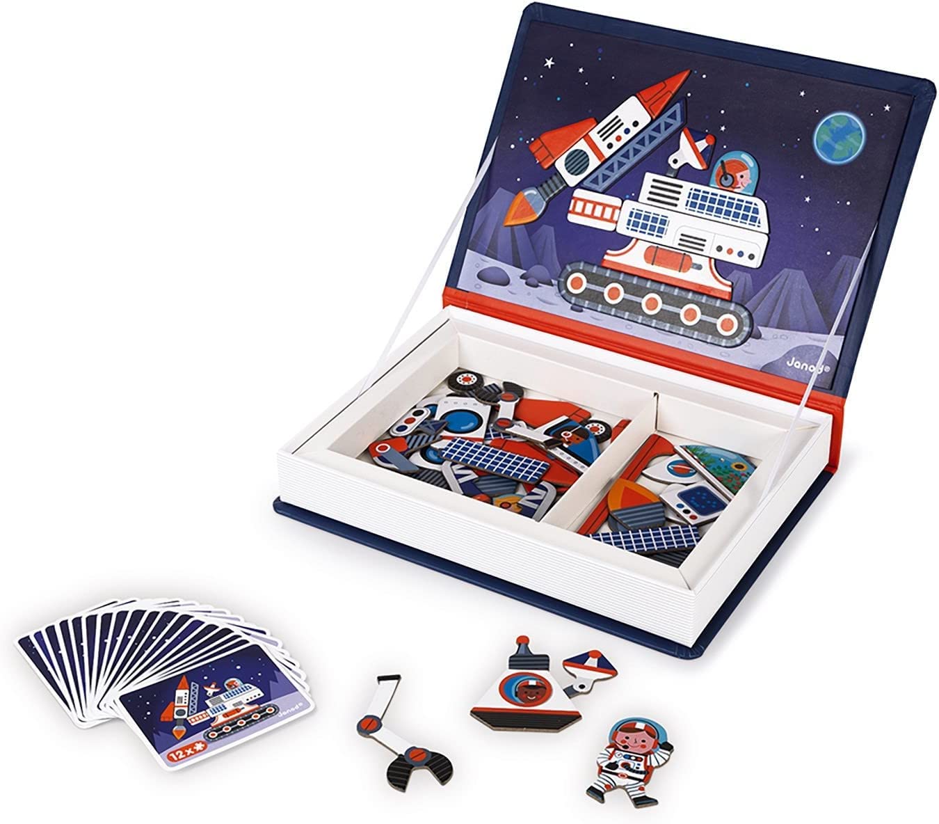 Janod Magneti'Book Universe 70 — Educational Magnetic Game for Imagination & Fine Motor Skills | Ages 3+ | J02589