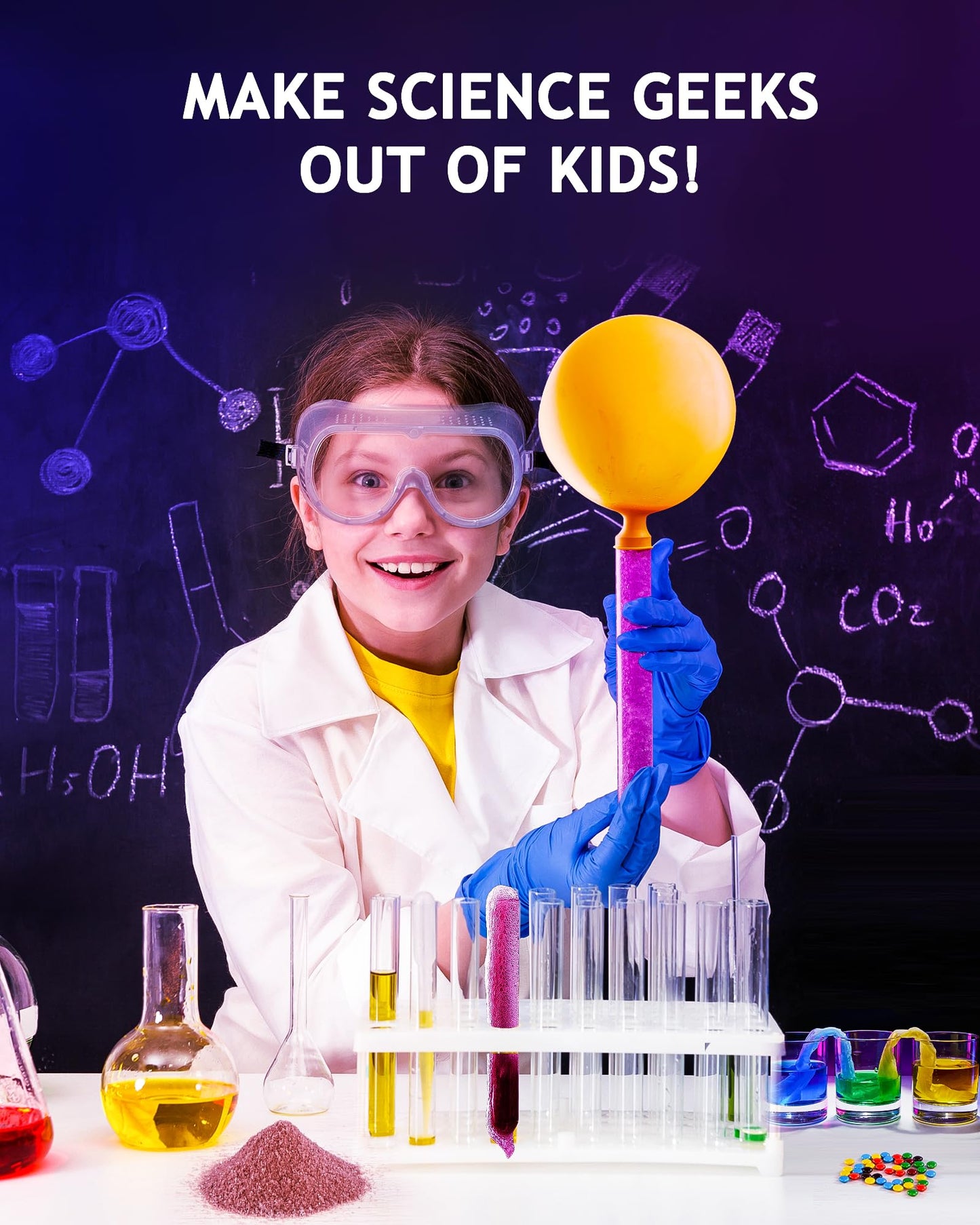 Japace Science Kits for Girls Aged 4-8 – 75+ Chemistry Experiments for Learning and Fun