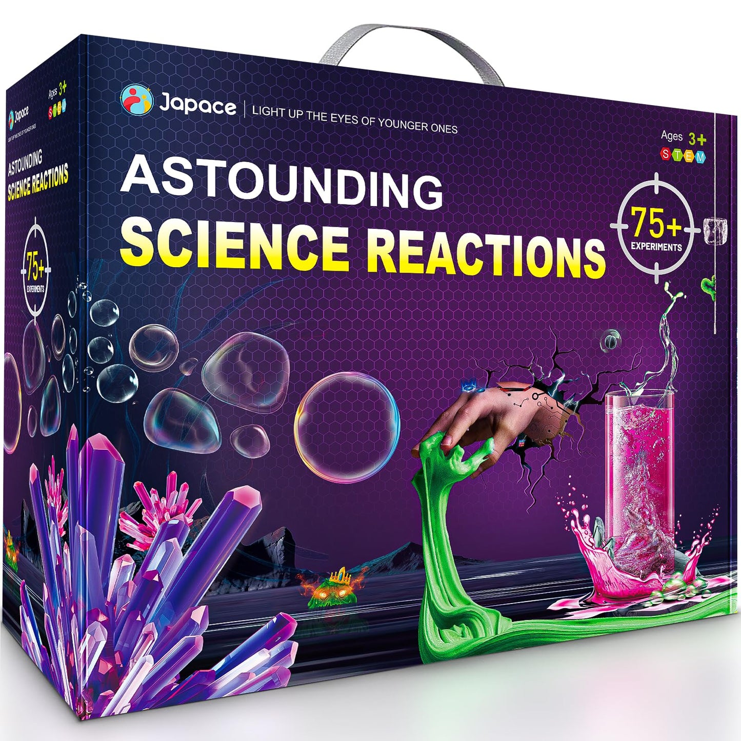 Japace Science Kits for Girls Aged 4-8 – 75+ Chemistry Experiments for Learning and Fun