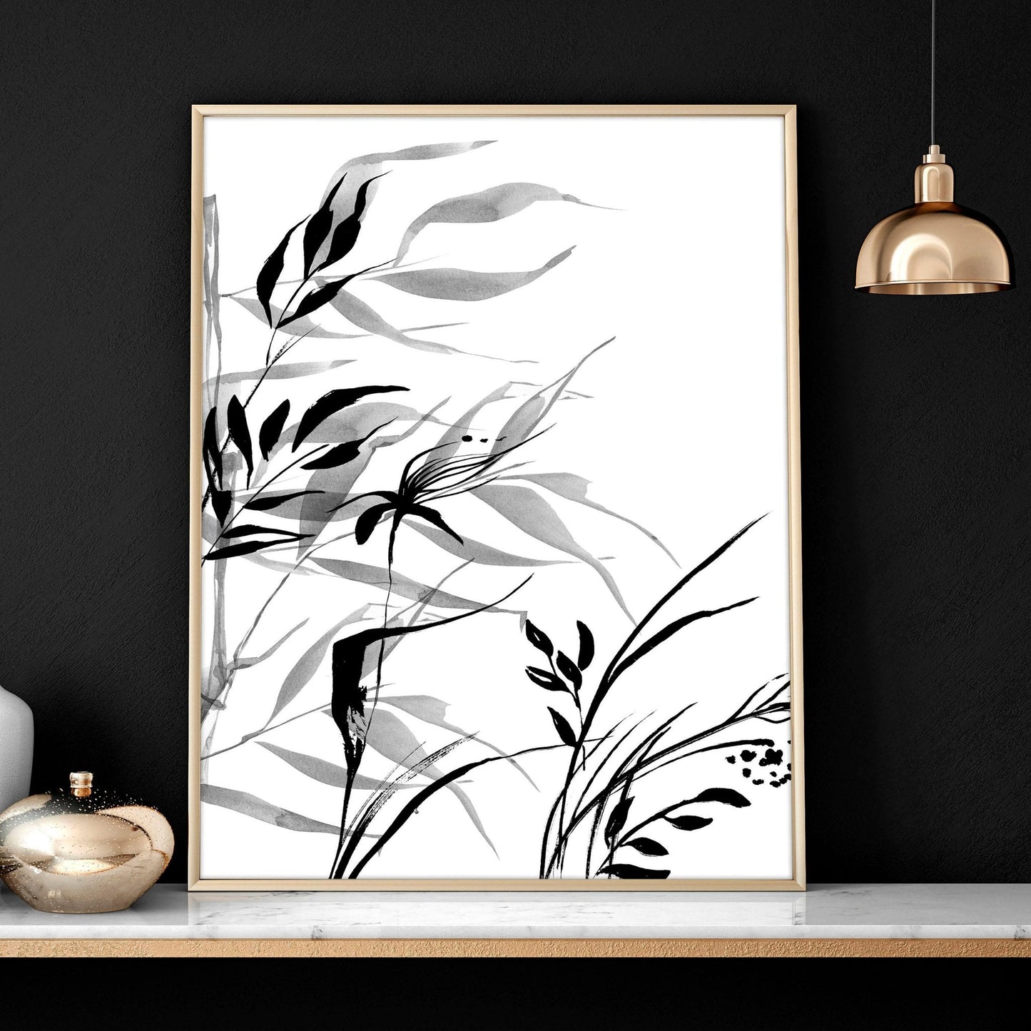 Art decor for walls | set of 2 Japanese wall art prints for bedroom