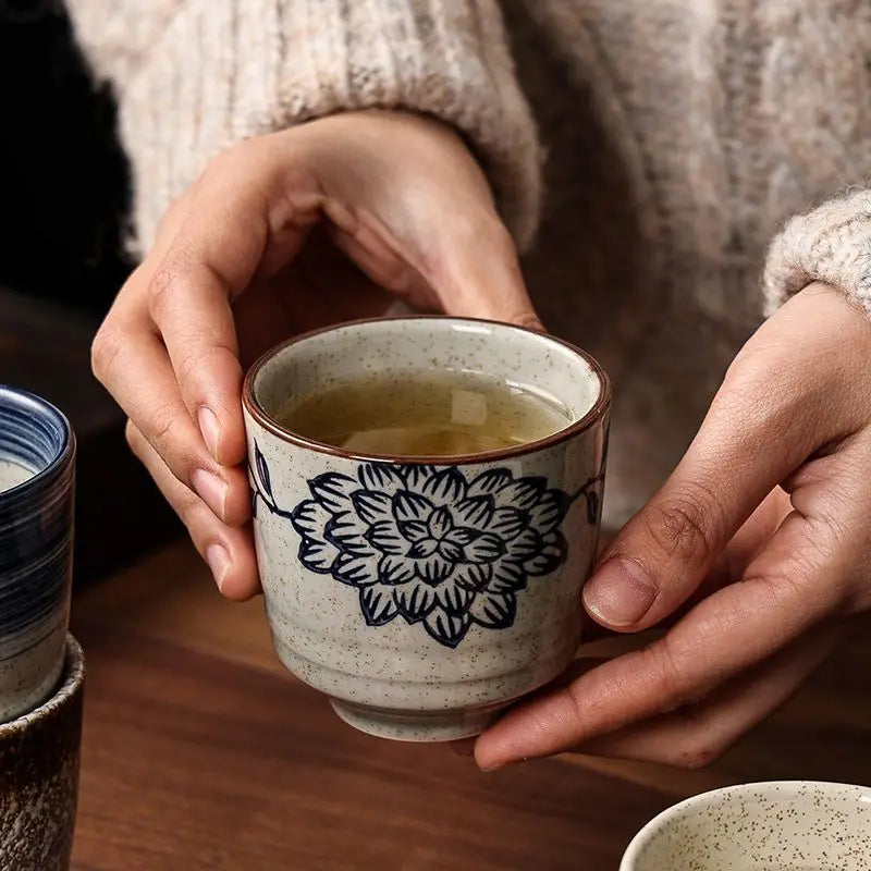 Japanese Hand-Painted Ceramic Tea Cups – 40ml / 150ml / 200ml
