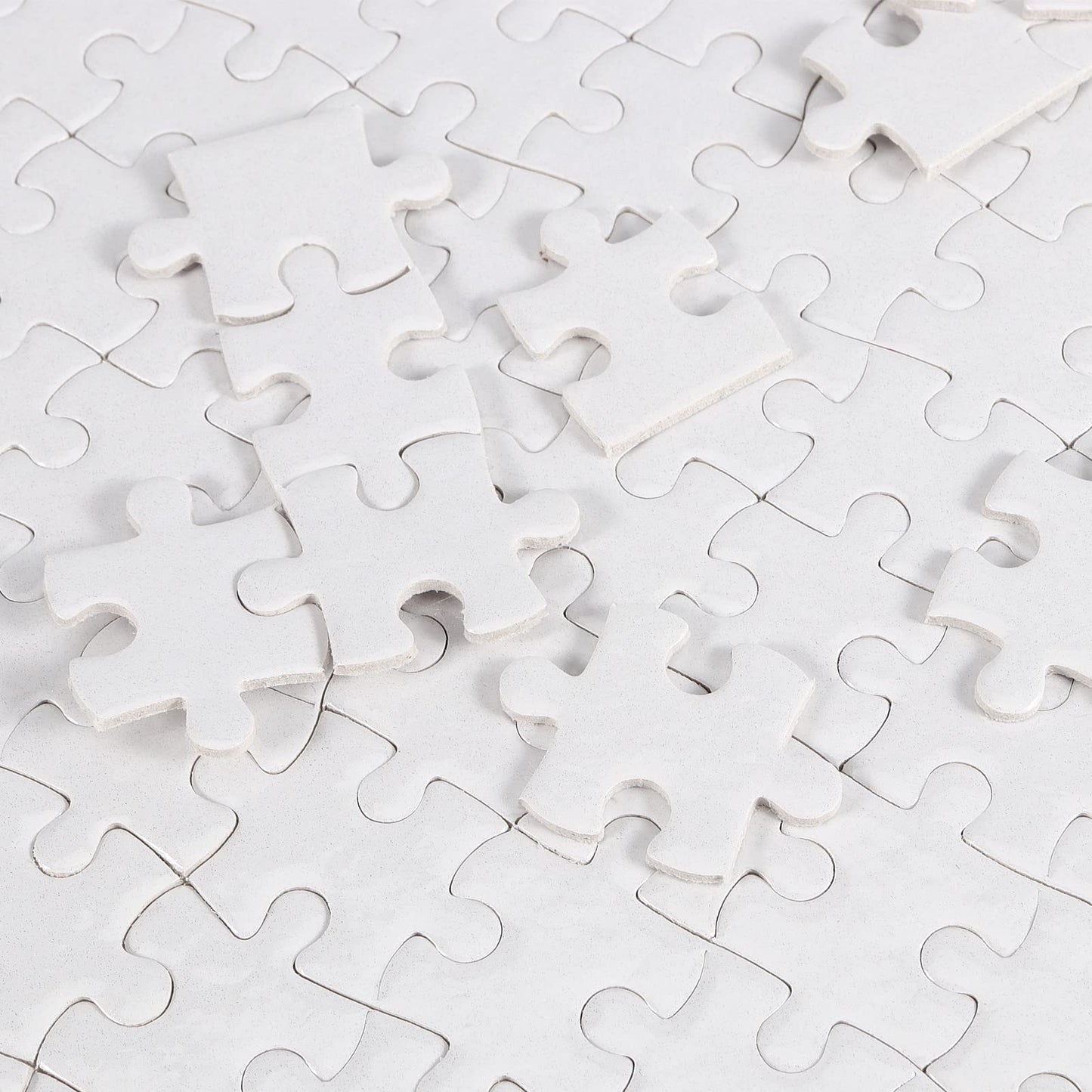 JAPCHET 12 Sets Sublimation Puzzle Blanks – 200-Piece White Jigsaws for Heat Press