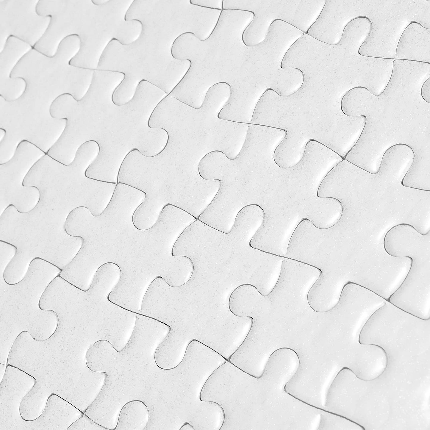 JAPCHET 12 Sets Sublimation Puzzle Blanks – 200-Piece White Jigsaws for Heat Press