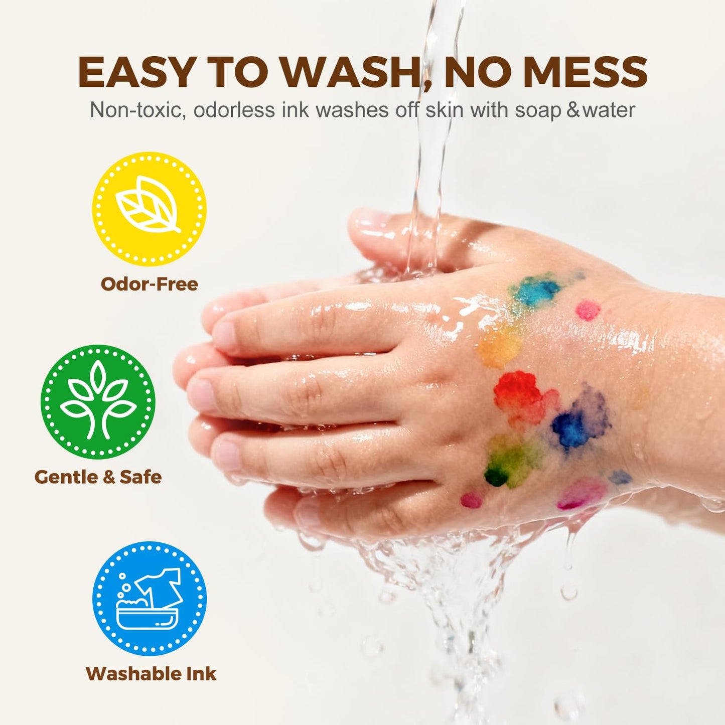Jar Melo Washable Dot Markers for Toddlers – 12 Colors, 120 PDFs & 20 Activity Papers