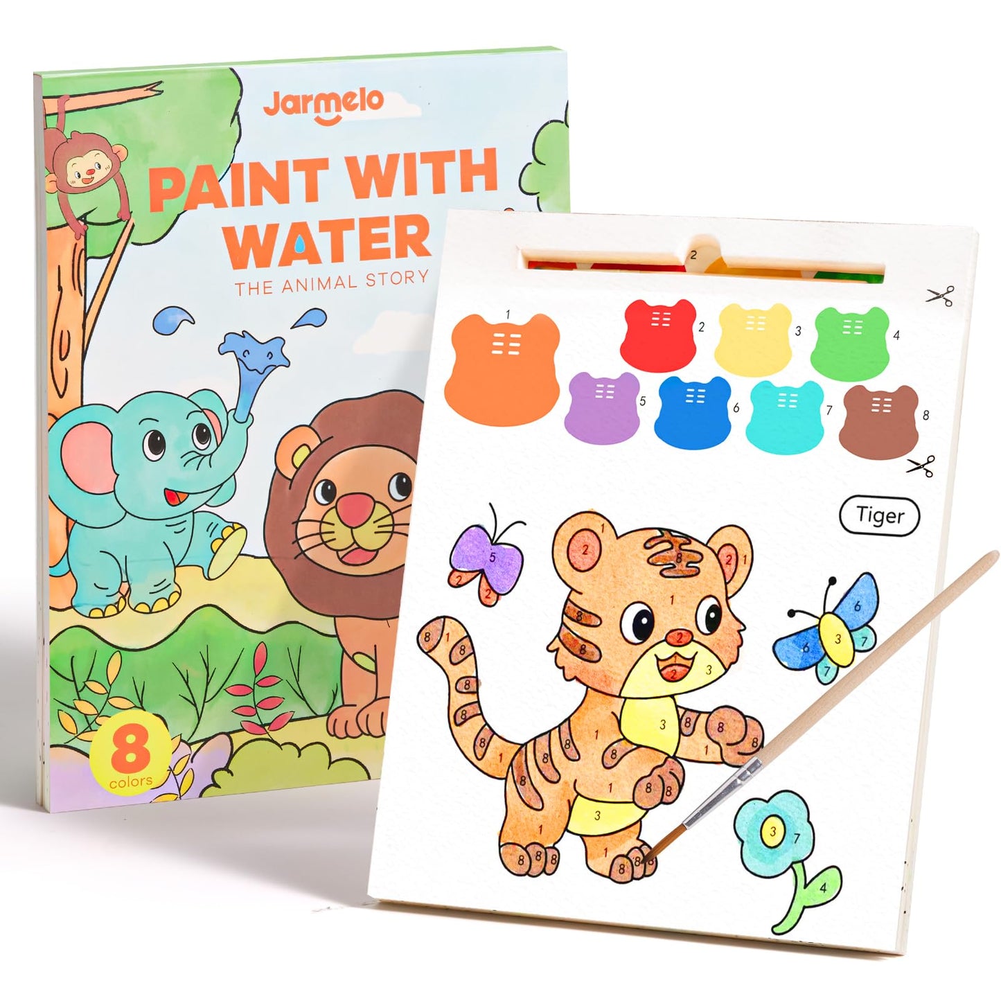 Jar Melo Paint with Water Books for Toddlers – Mess-Free Watercolor Activity for Ages 1-6 | Travel-Friendly
