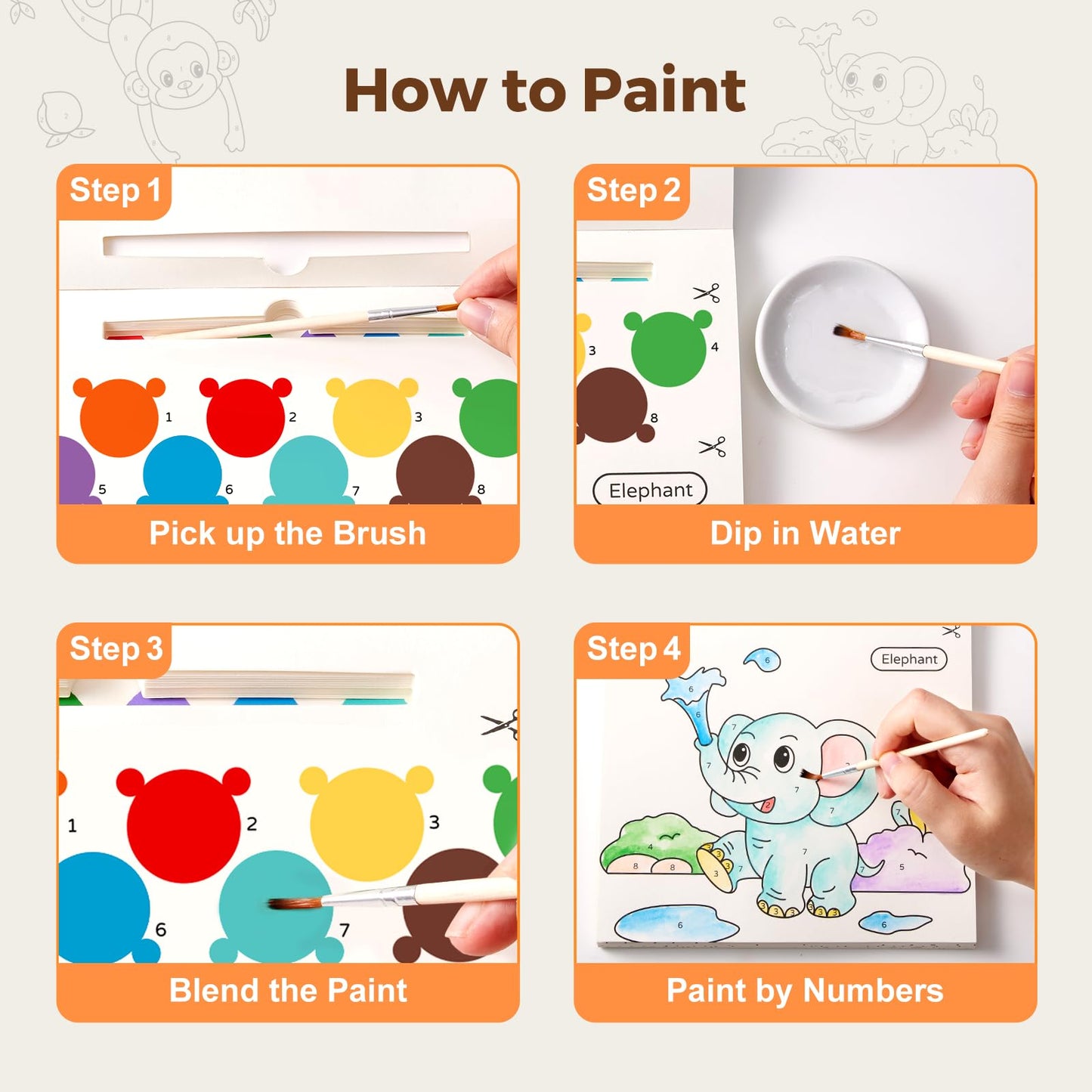Jar Melo Paint with Water Books for Toddlers – Mess-Free Watercolor Activity for Ages 1-6 | Travel-Friendly