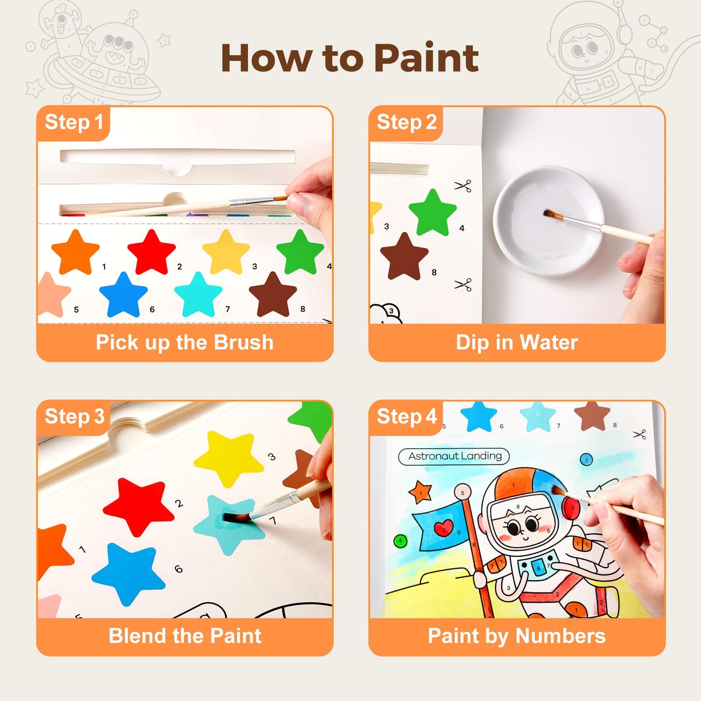 Jar Melo Paint with Water Books – Mess-Free Watercolor for Toddlers & Travel Fun