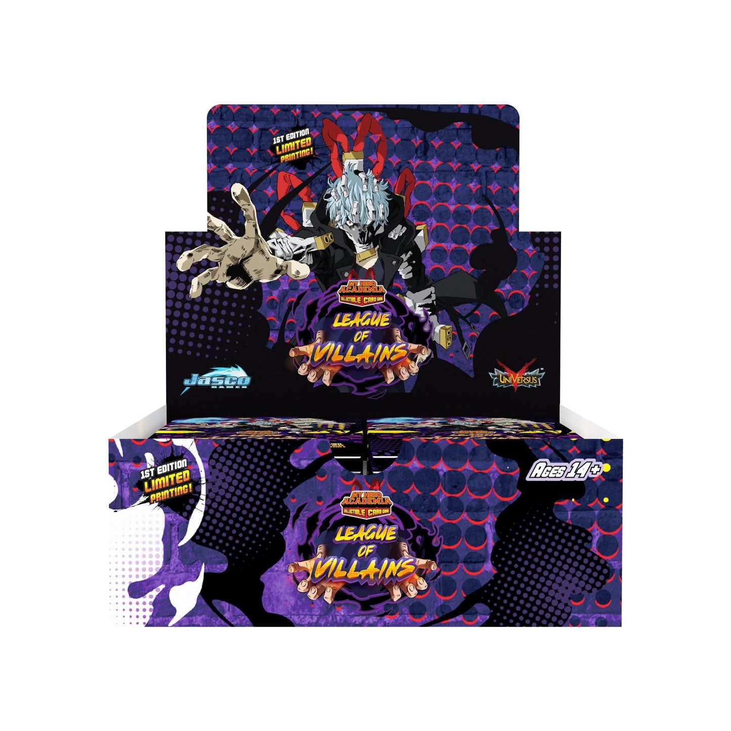 Jasco My Hero Academia: League of Villains Booster Display – 24 Packs (10 Cards/Pack)