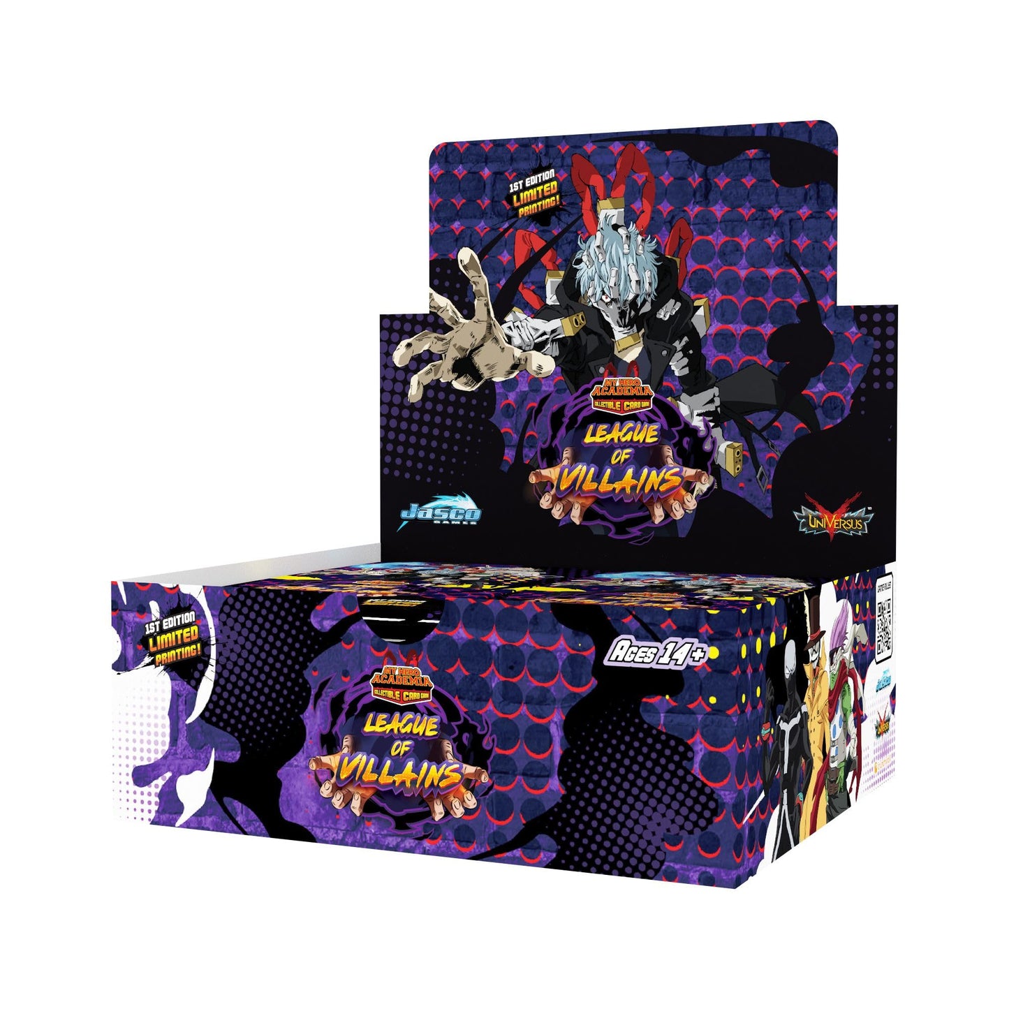 Jasco My Hero Academia: League of Villains Booster Display – 24 Packs (10 Cards/Pack)