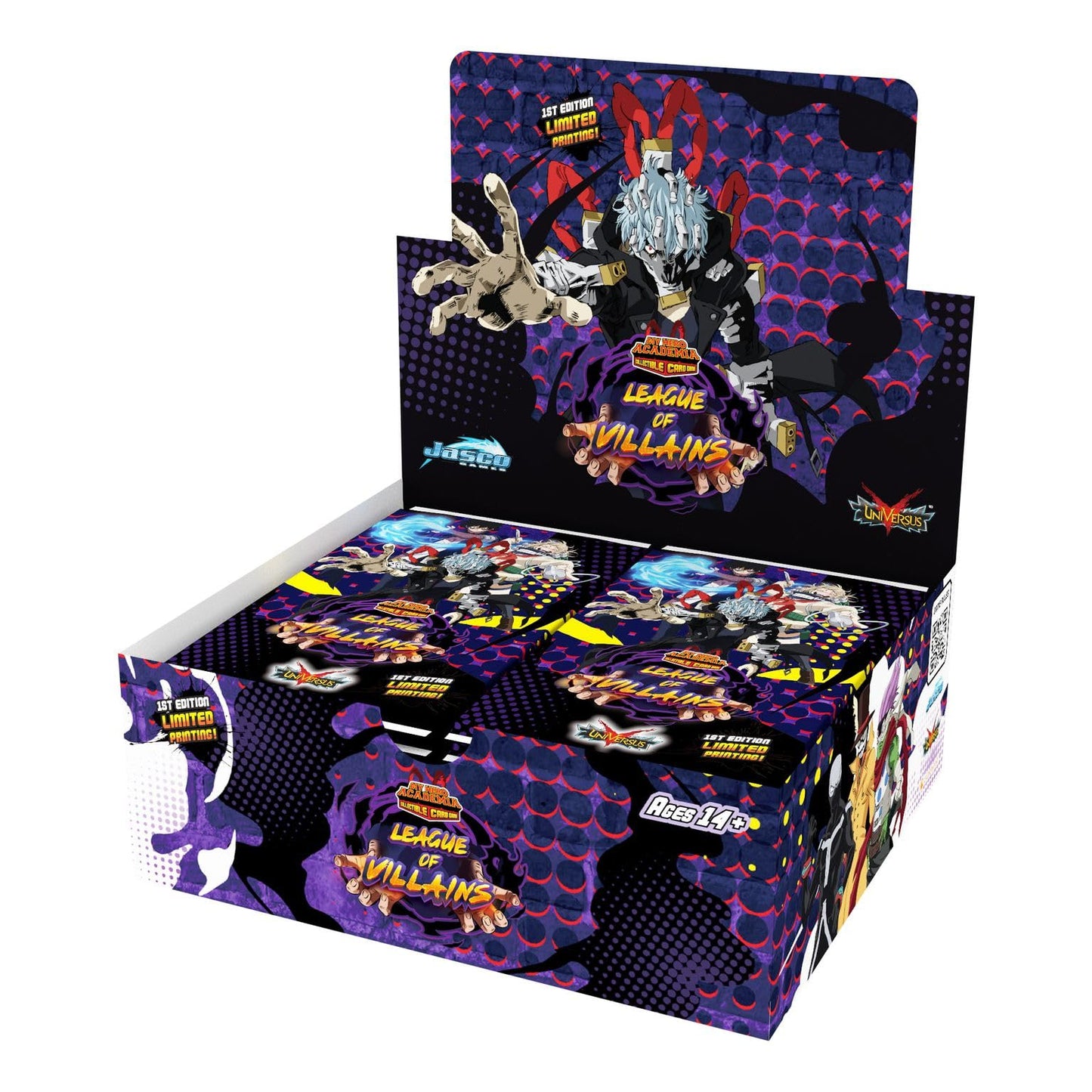 Jasco My Hero Academia: League of Villains Booster Display – 24 Packs (10 Cards/Pack)