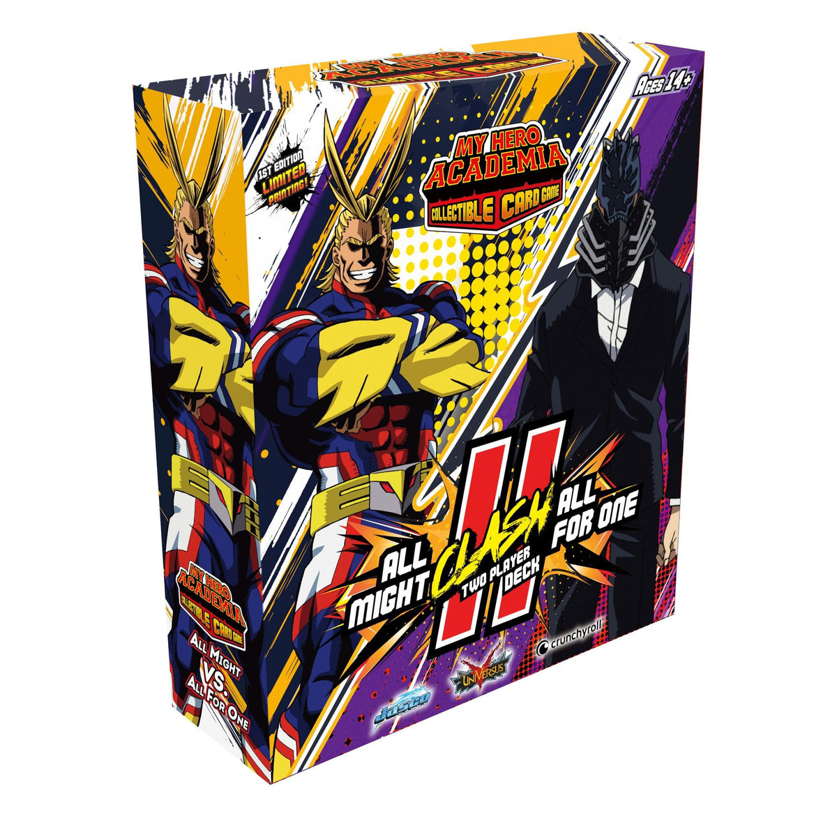 Jasco My Hero Academia All Might vs All for One Two-Player Clash Decks – 104-Card CCG Set