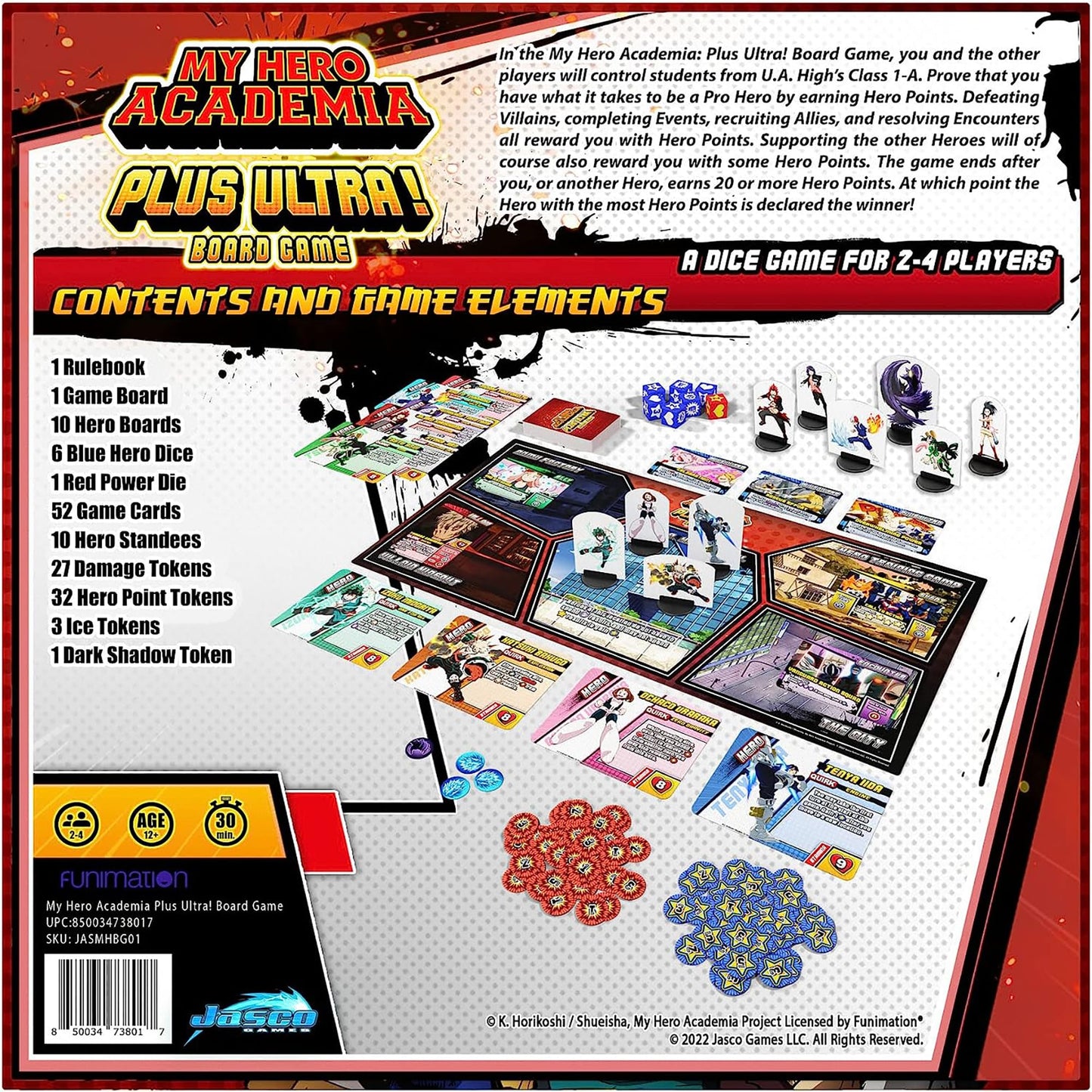 My Hero Academia Plus Ultra! Board Game – Strategy for 2-4 Players | Jasco Games