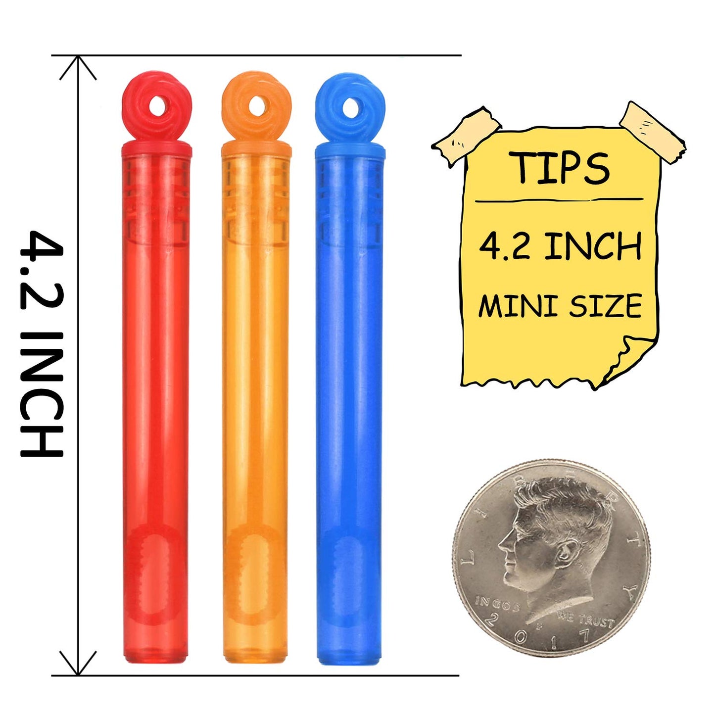 JASNKKONT 32-Piece Mini Bubble Wands – 8 Colors Party Favors for Kids