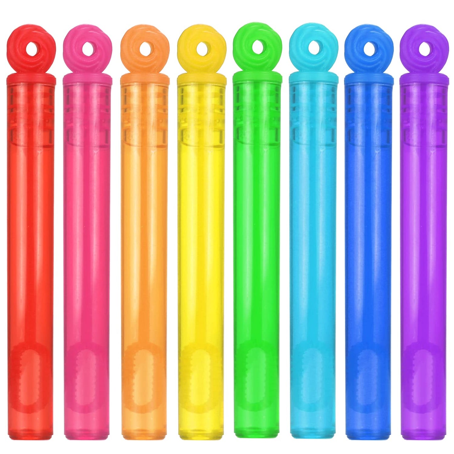 JASNKKONT 32-Piece Mini Bubble Wands – 8 Colors Party Favors for Kids