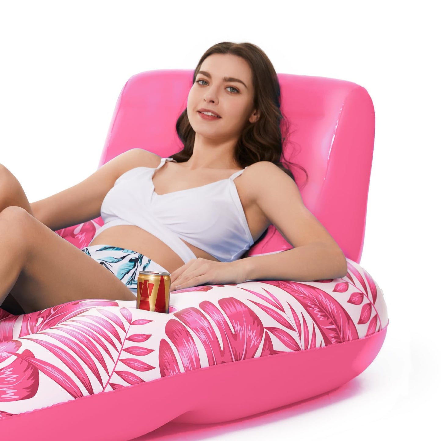 Jasonwell Inflatable Pool Float Adult – Lounger with Cup Holders & Cooling Mesh