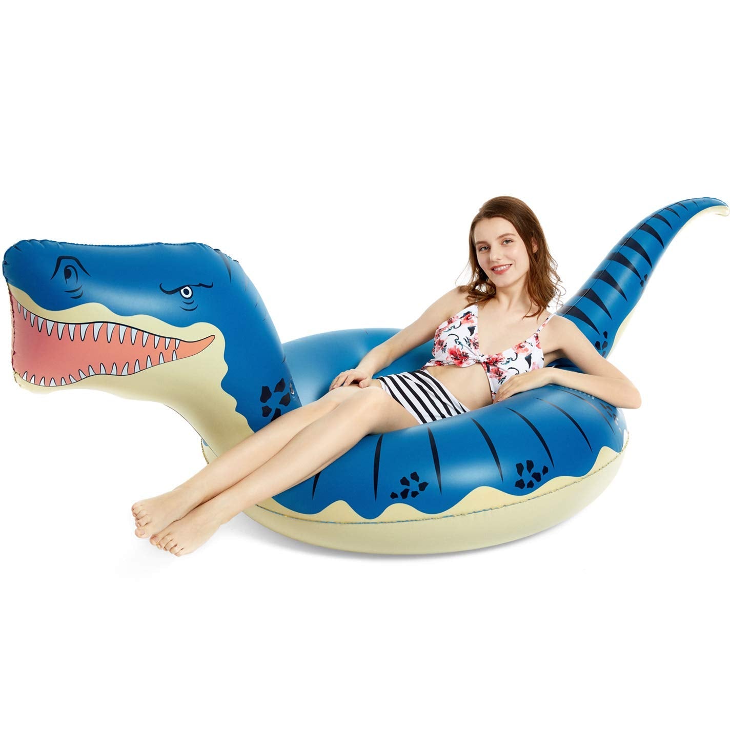 Jasonwell T-Rex Inflatable Pool Float – Large Ride-On Dinosaur for Kids & Adults