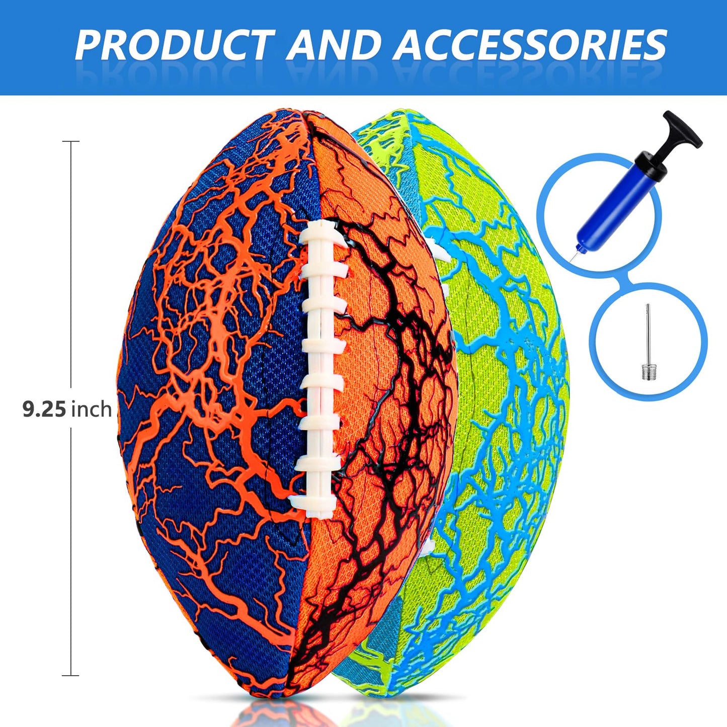 Jasonwell Water Football 2-Pack – Strong Grip Waterproof Pool & Beach Ball