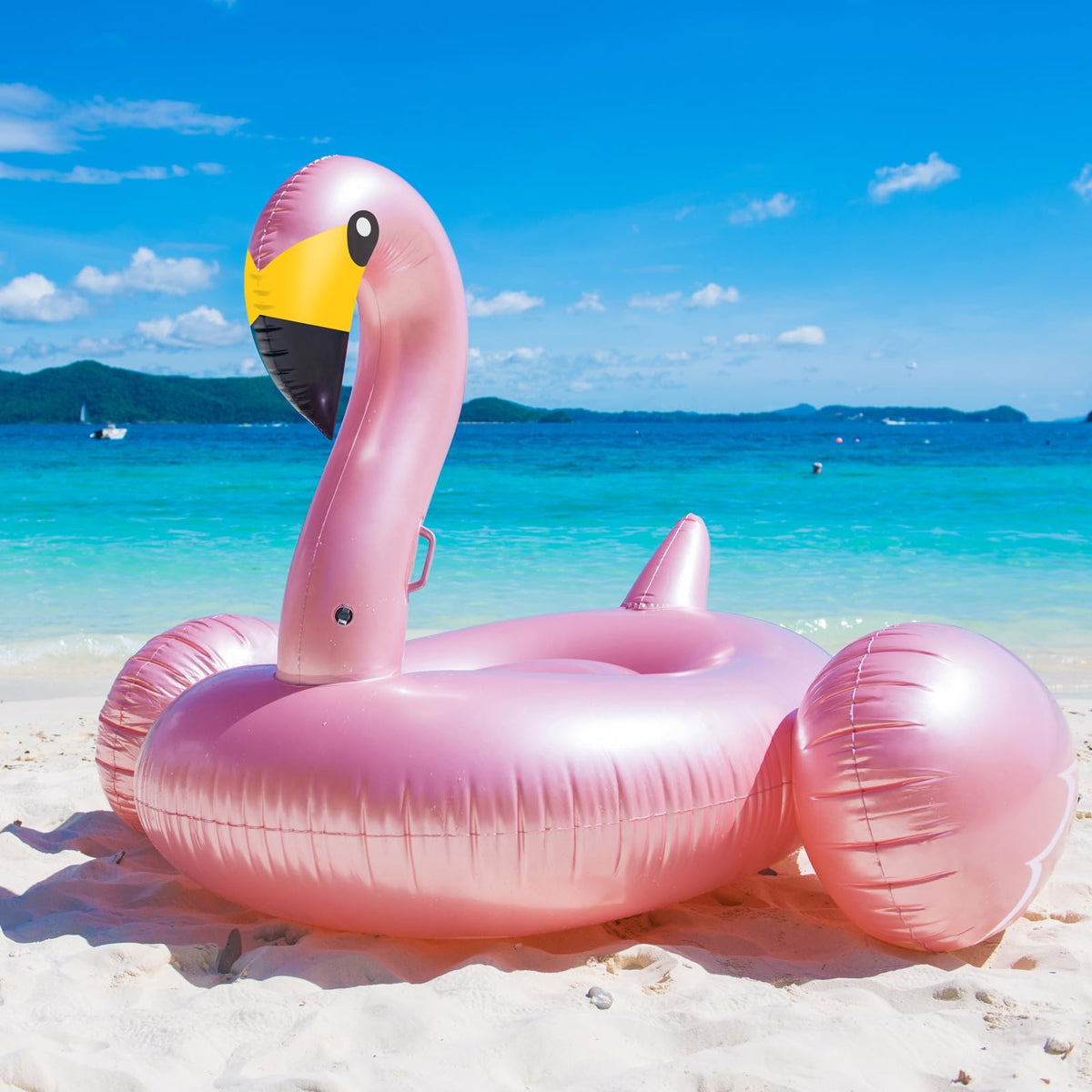 Jasonwell Giant Inflatable Flamingo Pool Float XXXL – Fast Valve, Two-Adult Capacity