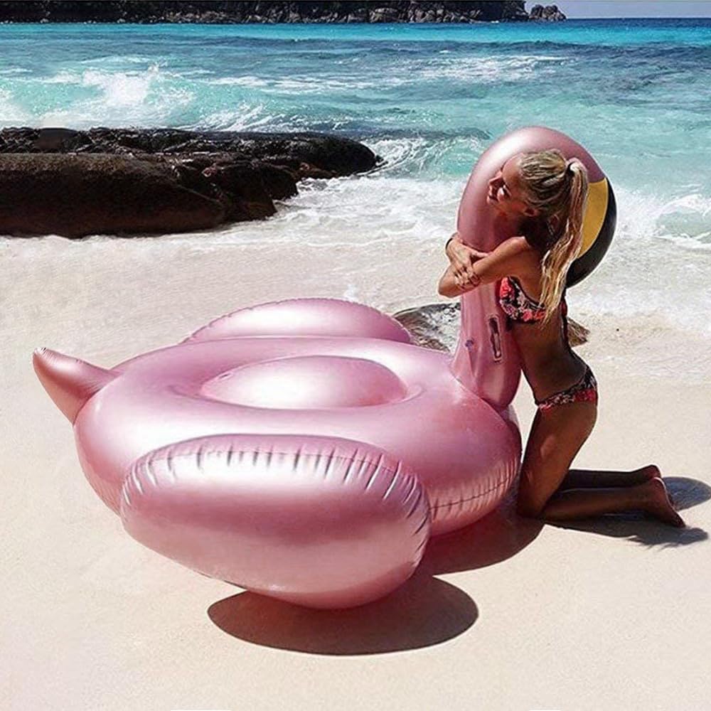 Jasonwell Giant Inflatable Flamingo Pool Float XXXL – Fast Valve, Two-Adult Capacity