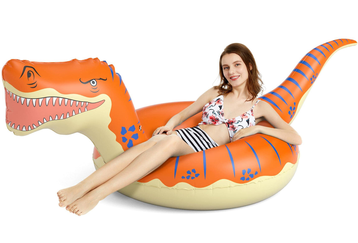 Jasonwell 93-Inch T-Rex Pool Float Tube – Giant Dinosaur Raft for Kids & Adults