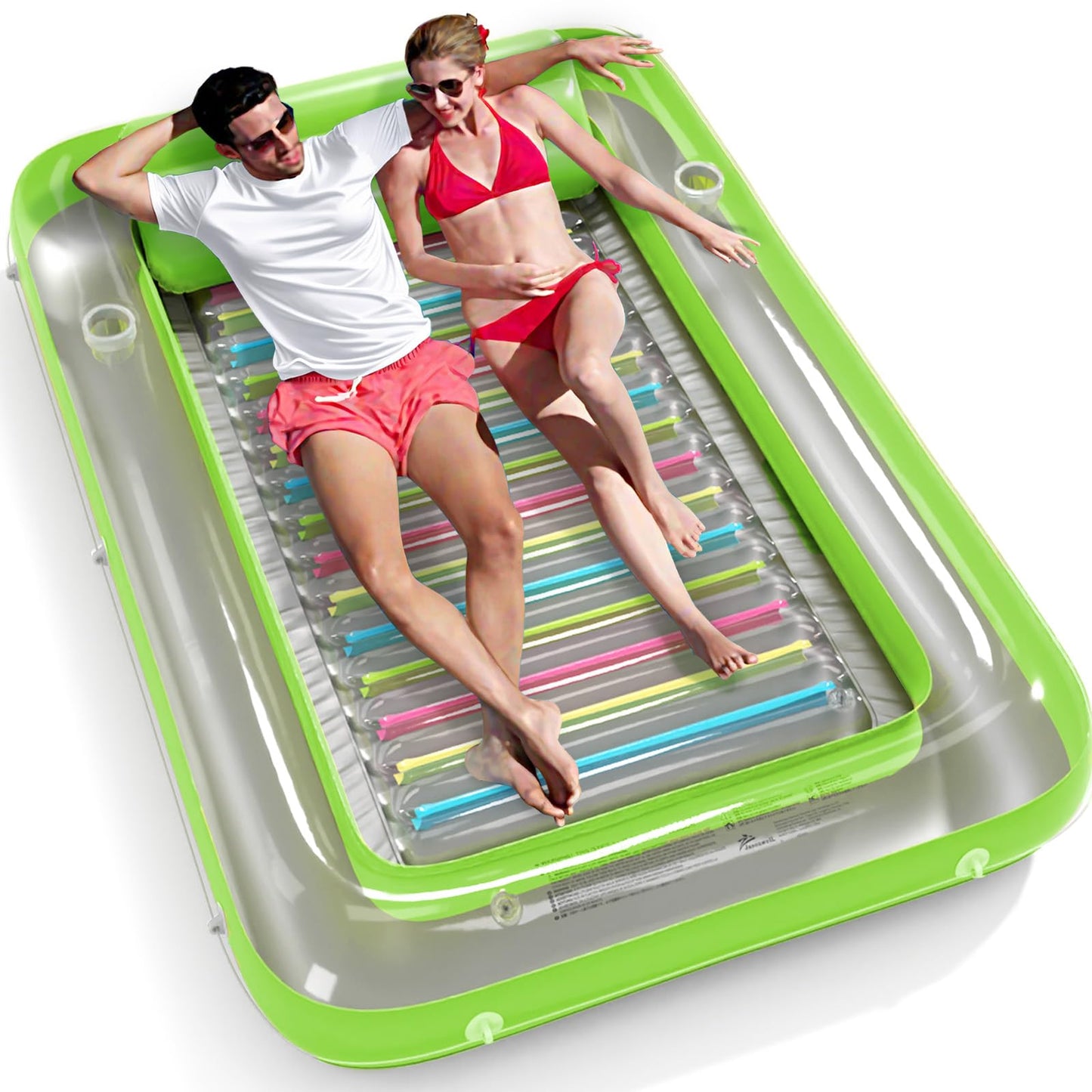 Jasonwell Inflatable Tanning Pool Lounger - 4-in-1 Sun Tan Tub for Adults