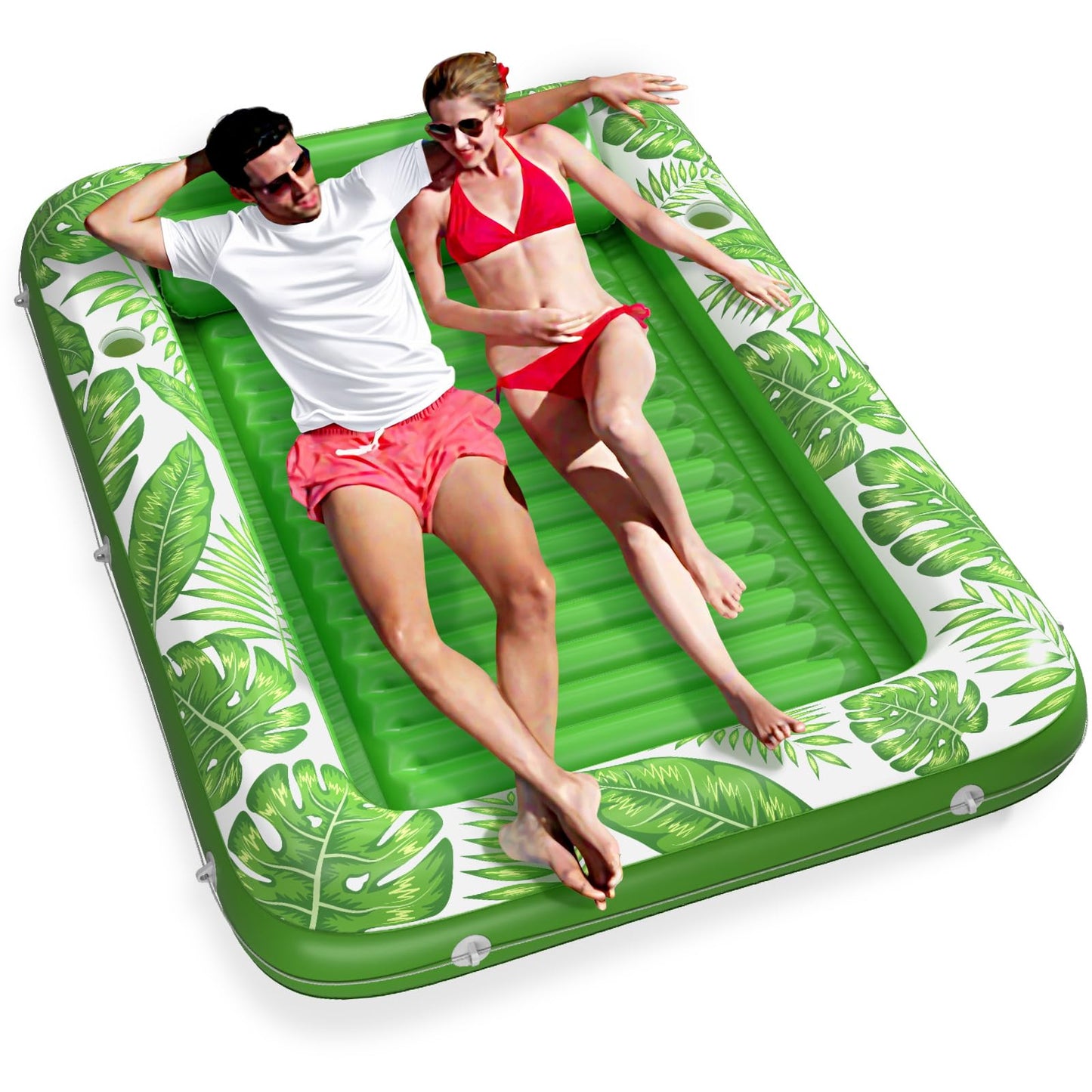 Jasonwell 4-in-1 Inflatable Tanning Pool Lounger | Sun Tan Tub & Pool Float