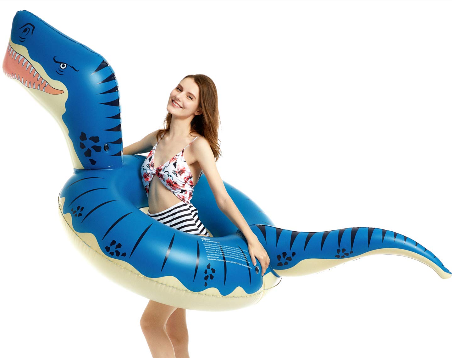 Jasonwell T-Rex Inflatable Pool Float – Large Ride-On Dinosaur for Kids & Adults