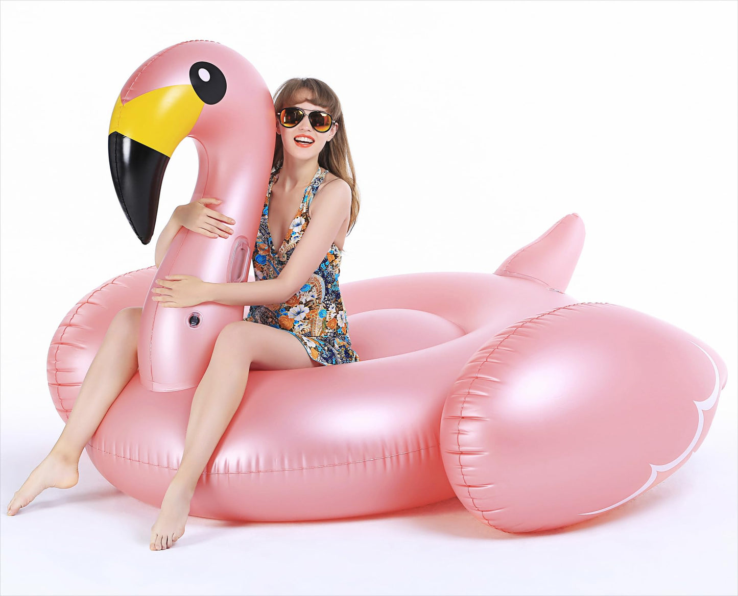 Jasonwell Giant Inflatable Flamingo Pool Float XXXL – Fast Valve, Two-Adult Capacity