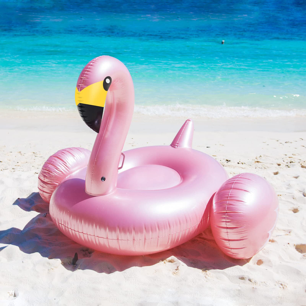 Jasonwell Giant Inflatable Flamingo Pool Float with Fast Valves | XL Lounge Raft