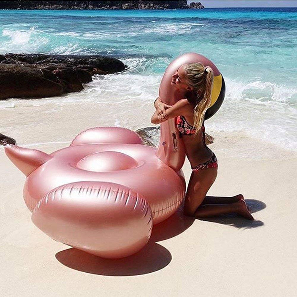 Jasonwell Giant Inflatable Flamingo Pool Float with Fast Valves | XL Lounge Raft
