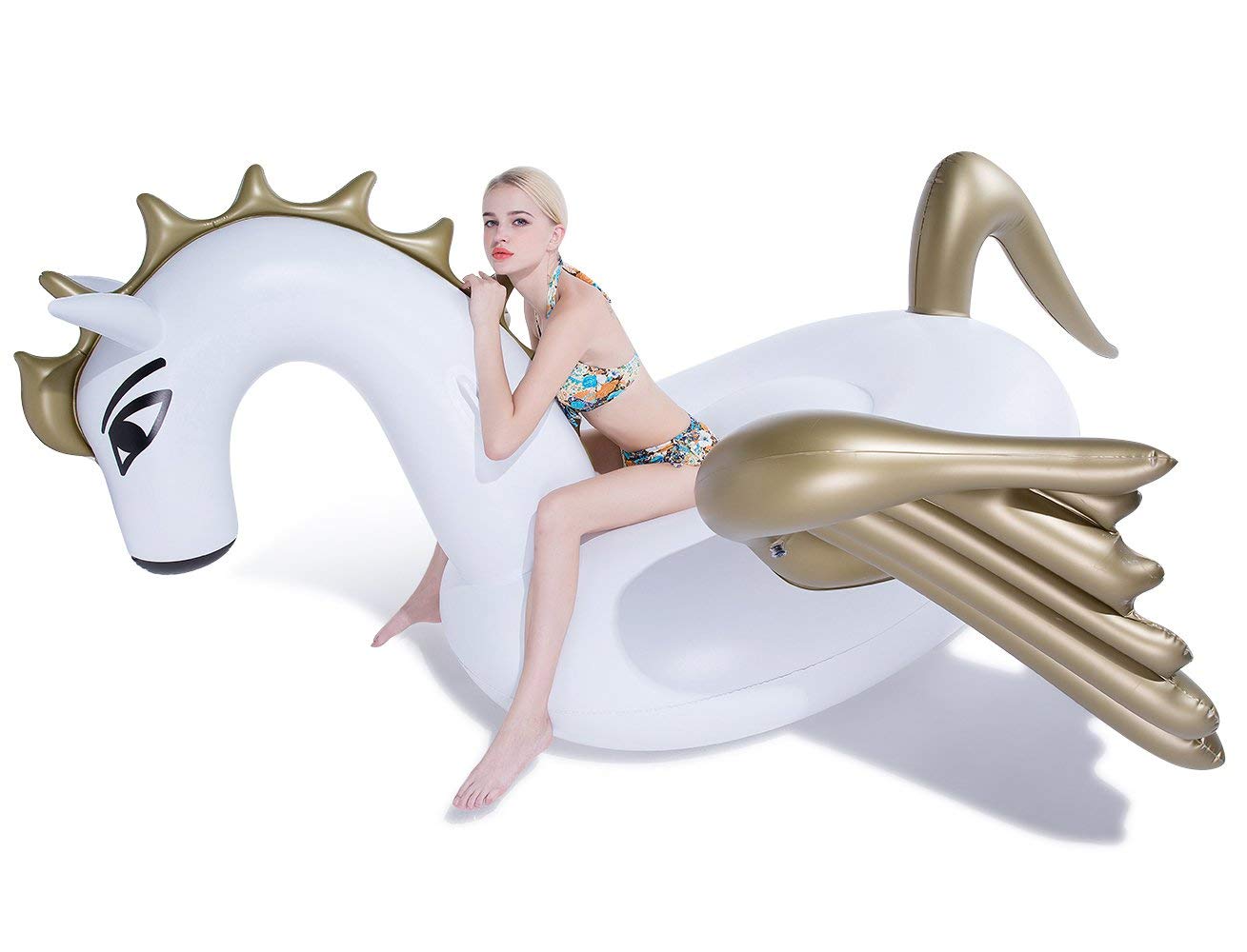 Jasonwell Giant Pegasus Pool Float (XXXL) – Fast-Valve Inflatable Lounger for Two Adults
