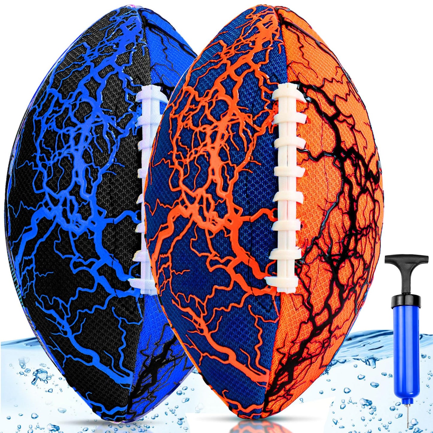 Jasonwell Pool Beach Water Football - 2-Pack, Strong Grip, Waterproof for All-Weather Play