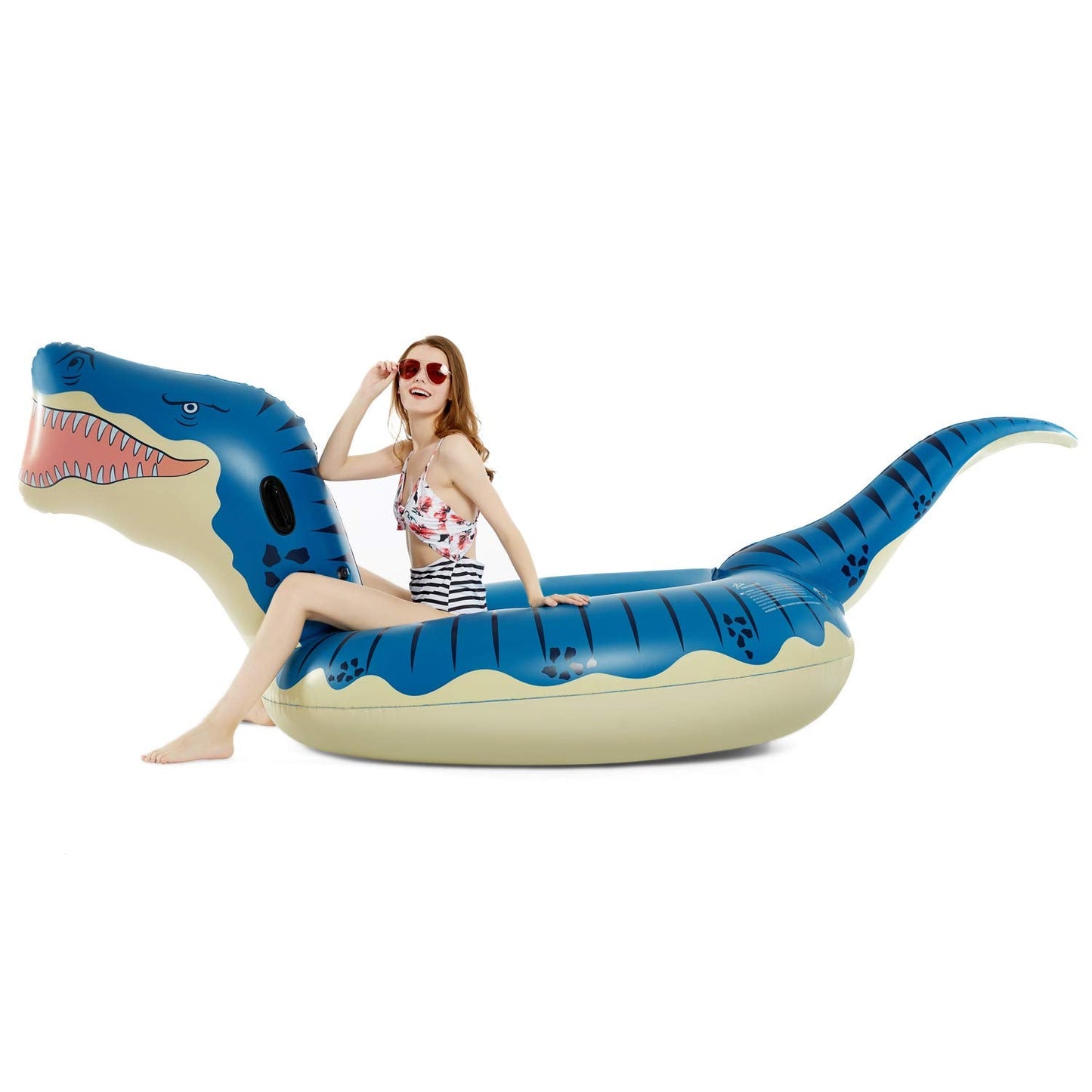 Jasonwell 124-Inch Giant T-Rex Pool Float – Ride-On Dino for Kids & Adults