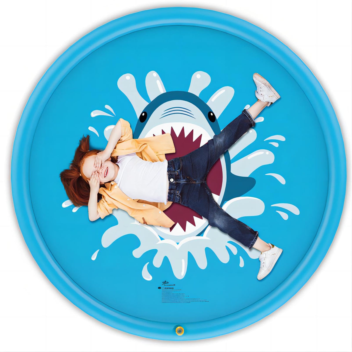 Jasonwell Splash Pad Sprinkler for Kids - 68 Inch Water Play Mat for Backyard Fun