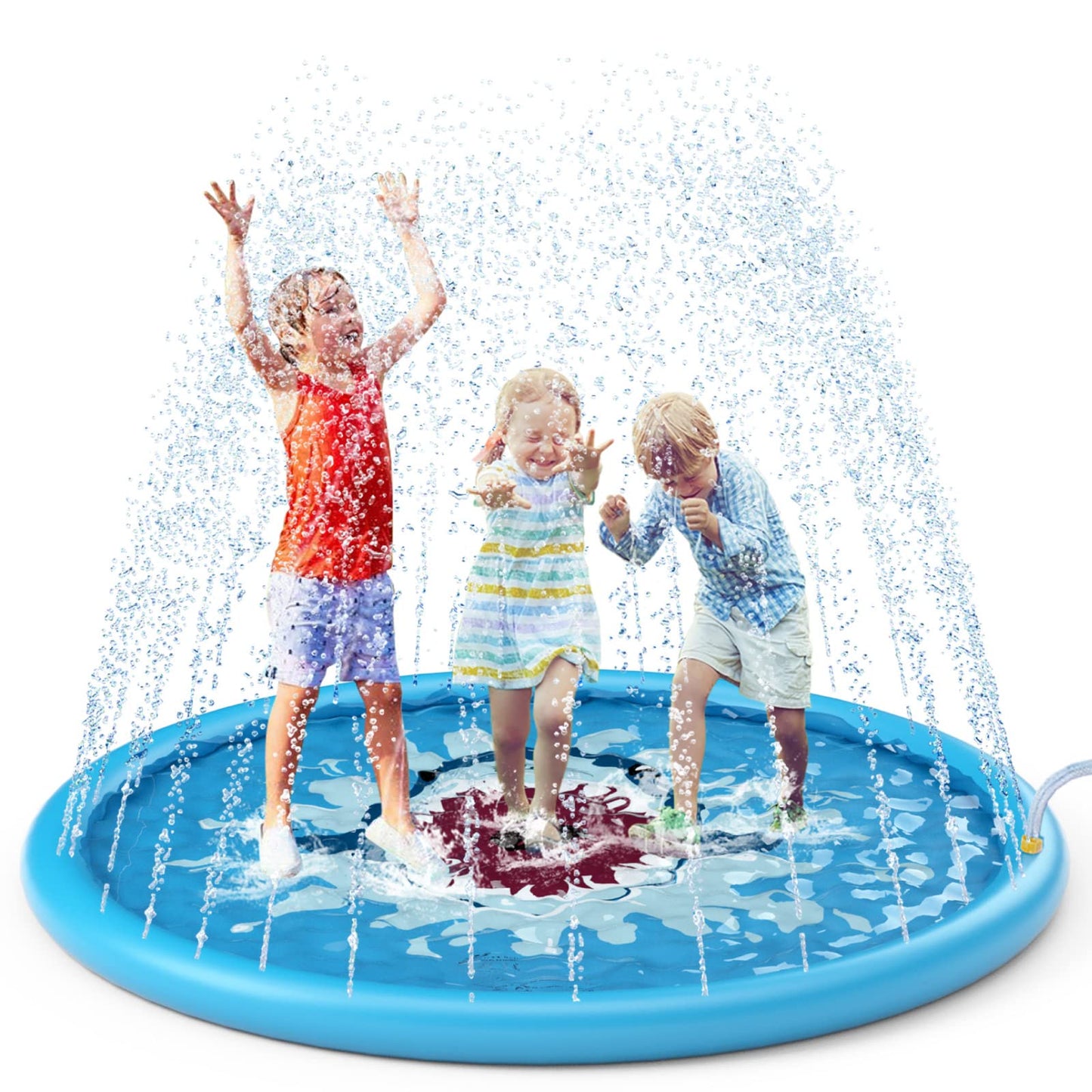Jasonwell Splash Pad Sprinkler for Kids - 68 Inch Water Play Mat for Backyard Fun