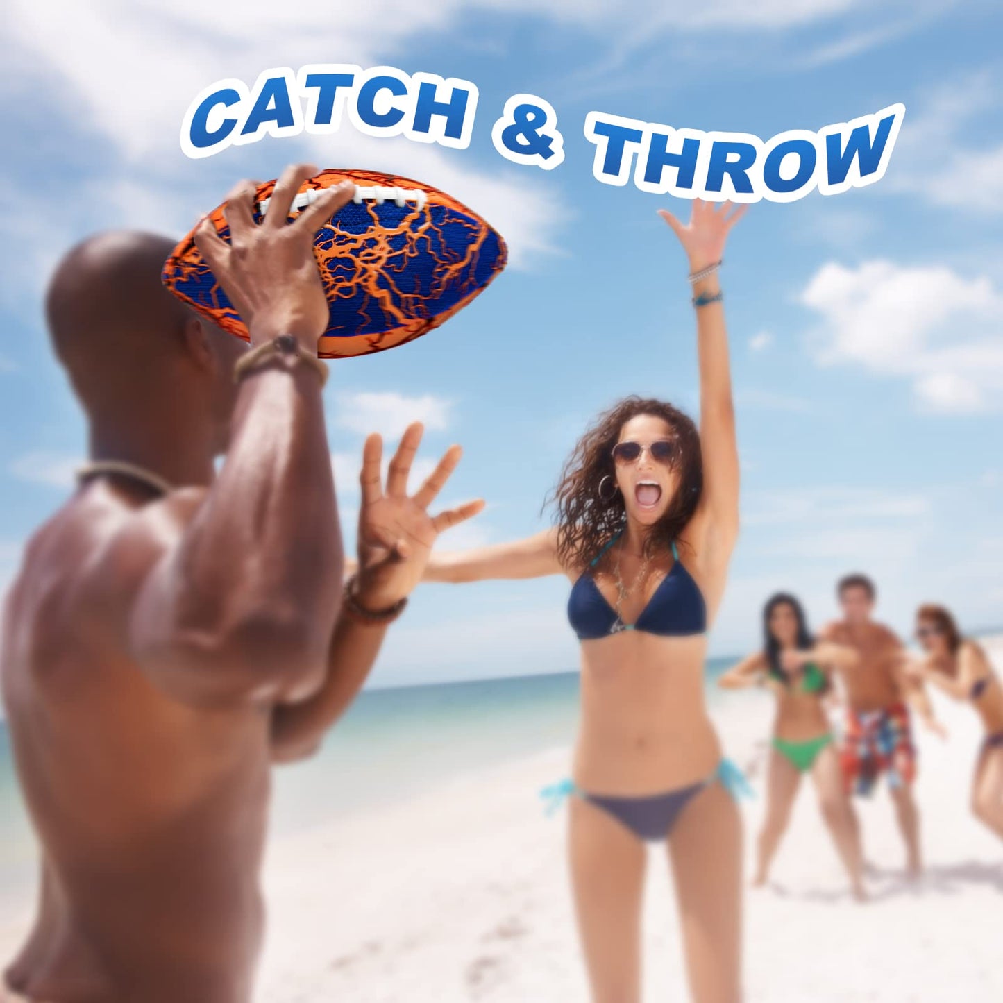 Jasonwell Water Football 2-Pack – Strong Grip Waterproof Pool & Beach Ball