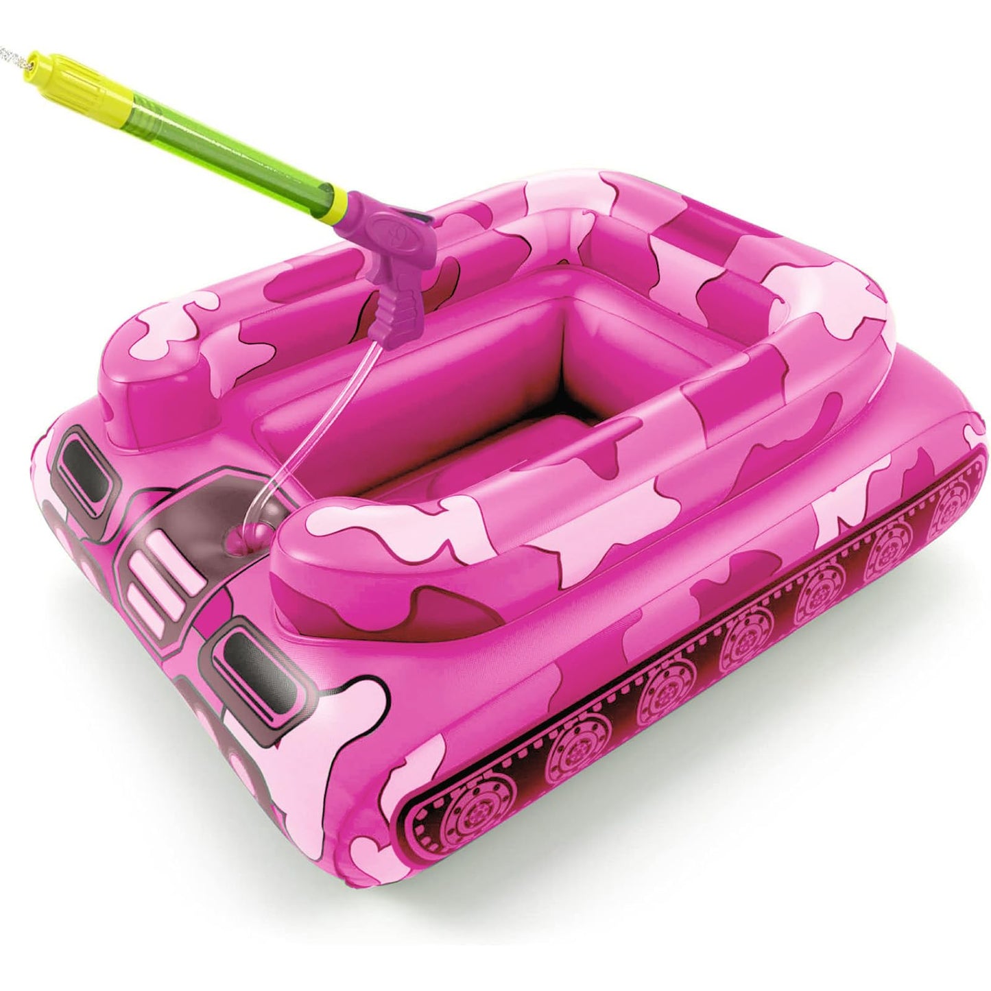 Jasonwell Inflatable Tank Pool Float for Kids with Water Cannon