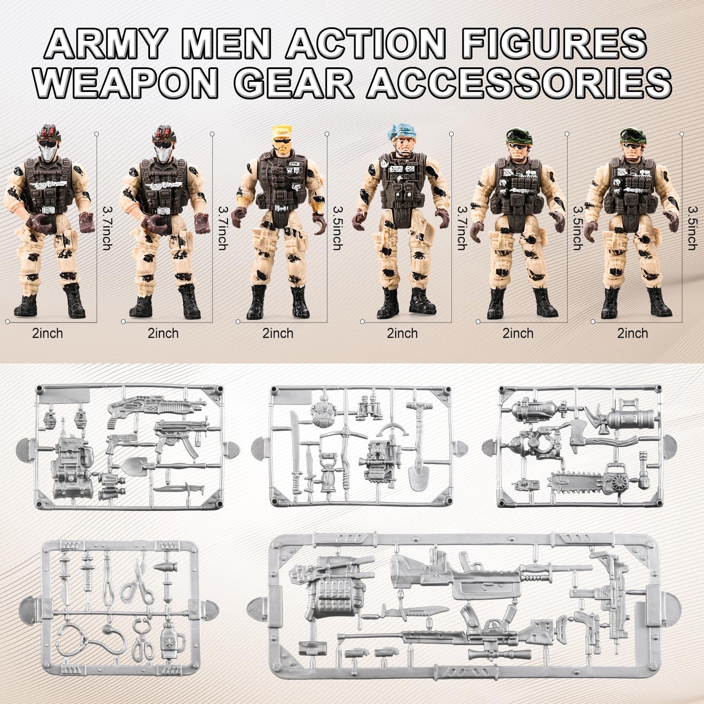 JASSKKBO 88-in-1 Army Men Toys Set — Military Base, Vehicles, and Action Figures